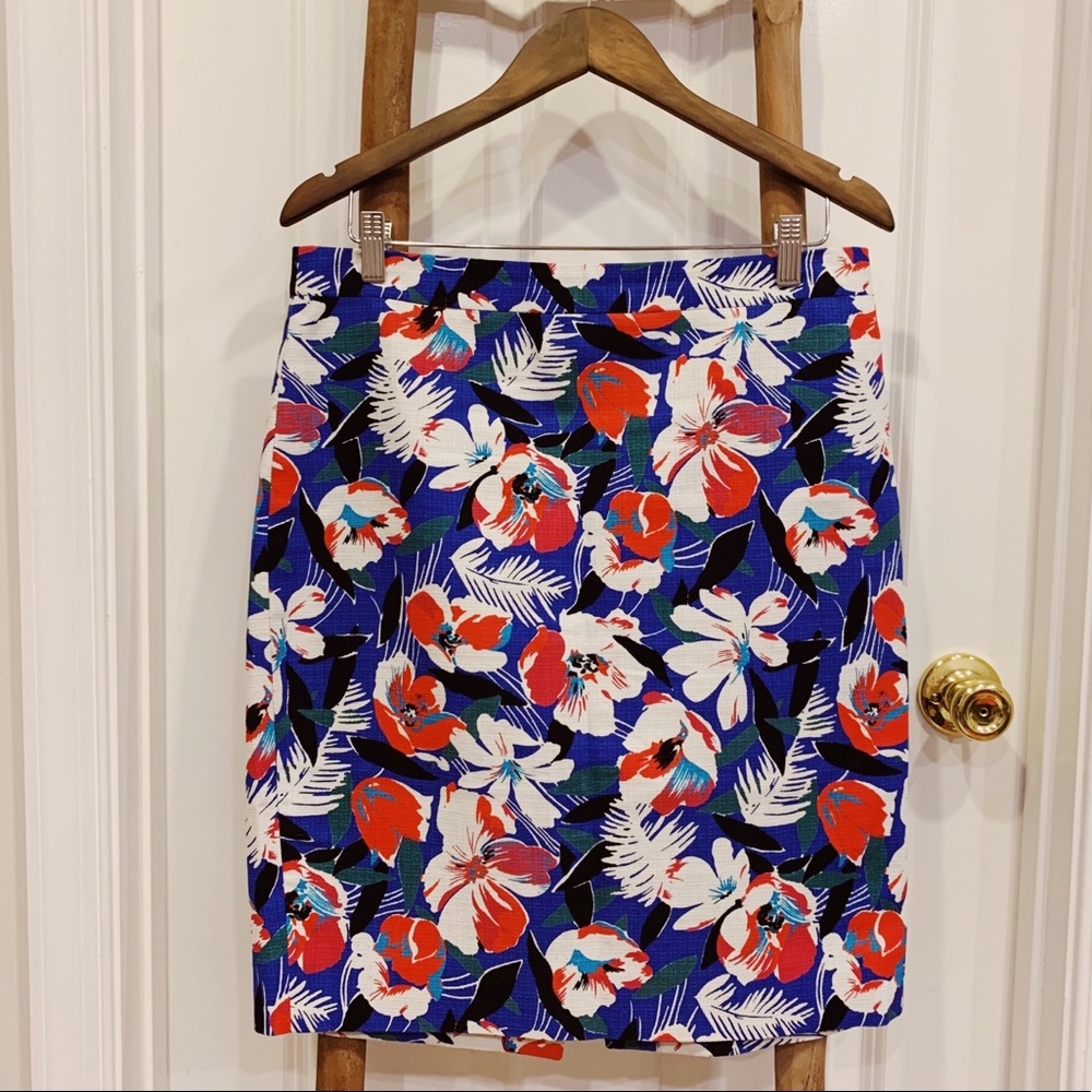 J. Crew Factory Floral Pencil Skirt
